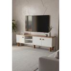 Haus Modüler Sezer Tv Ünitesi 3 Kapaklı Tv Ünitesi Salon Mobilyası / Haus1064 Beyaz