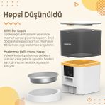Haustier Akıllı Otomatik Kedi Tuvaleti Akıllı Mama Kabı 2'li Set Cb001g-qq005b