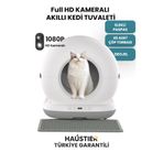Haustier CB002 KAMERALI Akıllı Otomatik Kedi Tuvaleti, APP ile Kontrol, TÜRKİYE GARANTİLİ