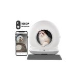 Haustier Cb002 Kameralı APP ile Kontrol Akıllı Otomatik Kedi Tuvaleti