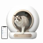 Haustier MSP05 Akıllı Otomatik Kedi Tuvaleti, App ile Uzaktan Kontrol, 65LT Hazne, Uv Sterilazyon, Ağırlık Sensörlü