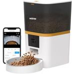 Haustier Qq009 Gece Görüşlü 1080P Fhd Kameralı, Akıllı Otomatik Mama Kabı, App-Wifi Uzaktan Kontrol, Sesle Çağırma, 2.4Ghz-5Ghz, 6Lt Hazne, Metal Kase (Beyaz)
