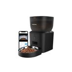 Haustier QQ025 Kameralı Akıllı Otomatik Kedi Mama Kabı, 480P ,Gece Görüşlü, Wifi 2.4Ghz, 4 Lt, Metal Kase