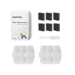 Haustier Wf009l-wf009ls Otomatik Kedi Su Sebili - Filtre Seti 6 Adet beyaz-gri