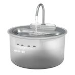 Haustier Wf009ls Beyaz , Çelik Üst Tabla , 3.5Lt Geniş Bpa İçermez Hazne, Otomatik Kedi Su Sebili,Kedi Su Çeşmesi, Su Pınarı
