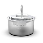 Haustier WF009LS Otomatik Kedi Su Sebili,Kedi Su Çeşmesi, Su Pınarı 3.5Lt Geniş Hazne, Çelik Tabla, Ultra Sessiz, BPA İçermez (Beyaz, 3.5 lt)