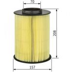 Hava Filtresi Cmax 7 Focus Iı-Iıı 4 1.6tdcı-1.8tdcı-2.0tdcı F0264000136-0986626809 Volvo S40