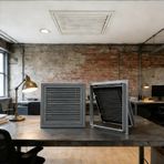 Hava Kanalı Havalandırma Izgarası 18 x 18 - HVAC Masif Çelik Duvar/Tavan Izgarası, Kolay Hava Akımı, Yüksek Kaliteli Gri Kaplama, Vidalar Dahil -