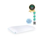 Hava Kanallı Boyun Destekli Visco Ortopedik Çocuk Yastığı (KİDS PİLLOW) 66x33x6 Cm, Turkuaz-beyaz