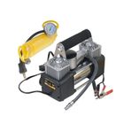 Hava Kompresörü Çift Pistonlu Metal Gövde 12v Araçlar İçin Uyumlu