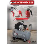 Hava Kompresörü Pistonlu 50 Lt 4 Parça Havalı Set