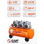Hava Kompresörü Sessiz ve Yağsız 100LT GPS750X3