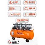Hava Kompresörü Sessiz ve Yağsız 200LT GPS1100X4