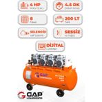 Hava Kompresörü Sessiz ve Yağsız 200LT GPS750X4