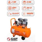 Hava Kompresörü Sessiz ve Yağsız 50 Lt GPS750