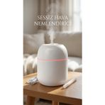 Hava Nemlendirici 220ml Buhar Makinesi, Çocuk Odası Ve Ofis Kullanımına Uygun, Sessiz Ve Hafif C