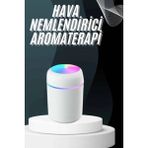 Hava Nemlendirici Buhar Makinesi LED Işıklı USB Dekoratif Nemlendirici - Ahşap Rengi