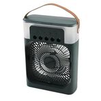 HAVA NEMLENDİRME - FAN - GECE LAMBASI MASA ÜSTÜ ULTRASONİK VANTİLATÖR 360 DERECE USB ŞARJ 3KDM HIZ (5264)