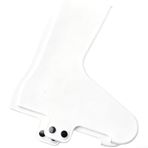 Hava Odinamiği ve Yağmur Savunması İçin Geliştirilmiş Silikon Dış Katmanlı Snug-Fit Bisiklet Ayakkabısı Kılıfları (Orta Boy Beyaz)