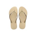 Havaianas 414609-0154 Kahverengi Slim Sparkle II Kadın Terlik