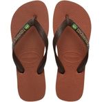 Havaianas Brasil Logo Erkek Kahverengi Terlik, 41/42 Beden