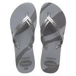 Havaianas Kadın HAV. Elegance Print Parmak Arası Terlik, Yeni Grafit, 8.5/9 UK