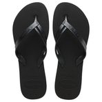 Havaianas Kadın şık parmak arası terlik, Siyah, 4.5/5 UK