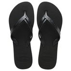 Havaianas Kadın şık parmak arası terlik, Siyah, 7.5/8 UK