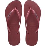 Havaianas Kadın Slim Logo Metallic Terlik, 39-40, 5003364888, Vişne