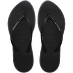 Havaianas Kadın Slim Point Glitter Siyah Terlik, 41-42, 4150157, Black/Black