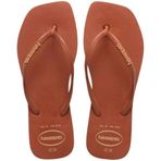 Havaianas Kadın Terlik, Dark Brown, 41-42 Beden, Square Logo Pop U