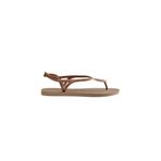 Havaianas - Luna, Rahat, Şık ve Fonksiyonel Sandalet, Güvenli Ayak Bileği Kesimi, Örgülü Kayışlar ve Kaymaz Taban, Kadın, Altın gül Altın gül, 41/42 EU