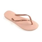 Havaianas Slim Crystal Swarovski II Kadın Parmak Arası Terlik 41-42 Düz Topuklu Konforlu Kullanım - Rose
