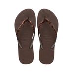 Havaianas Slım Glıtter Iı Simli Parlak Parmak Arası Terlik 4146975 4146975 0727 Kahverengi