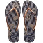 Havaianas Slım Nautıcal Kadın Parmak Arası Terlik 4137125, Lacivert, 41-42