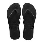 Havaianas Slim Sparkle II Kadın Parmak Arası Terlik, Siyah / beyaz, 41/42 EU