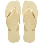 Havaianas Square Logo Metallıc Kadın Parmak Arası Terlik 4148257, Krema, 39-40