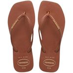 Havaianas Square Logo Pop U Kadın Terliği, Dark Brown, 35-36 Beden