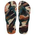 Havaianas - Top Camu, rahat, sağlam ve hafif banyo terliği, kamuflaj tasarımlı, erkekler için, Siyah Pantanal Yeşili, 39/40 EU