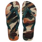 Havaianas - Top Camu, rahat, sağlam ve hafif banyo terliği, kamuflaj tasarımlı, erkekler için, Siyah Pantanal Yeşili, 41/42 EU