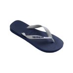 Havaianas – Top Logo Pop Up, rahat, şık ve çok yönlü banyo terliği, üst modele dayanır, dikkat çekici logolu kayış, kaymaz taban, üniseks, yetişkin, Lacivert Buz, 39/40 EU
