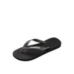 Havaianas – Top Logo Pop Up, rahat, şık ve çok yönlü banyo terliği, üst modele dayanır, dikkat çekici logolu kayış, kaymaz taban, üniseks, yetişkin, Siyah Çelik Gri, 42.5 EU