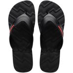 Havaianas - Track Waves, rahat, güvenli ve uzun ömürlü parmak arası terlik, geniş, yuvarlatılmış kayış ve ergonomik profilli taban, erkek, Siyah, 39/40 EU