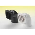HAVALANDIRMA, 90° HORTUM ADP. PLASTİK.SİYAH Ø76MM