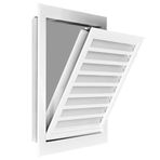 Havalandırma Izgarası, Havalandırma Izgarası, Atölye, Mutfak, Banyo, Güç Kaynağı veya Tahliye için Beyaz Radyatör Fan Kapağı, Çıkarılabilir Metal Erişim Paneli (250