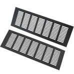 Havalandırma Izgarası Kapakları, 2'li Set, Metal Havalandırma Izgarası Kapakları, Dekoratif Şömine Havalandırma Bölmesi (182 x 970 mm (7 1/6 x 38 1/5 inç)