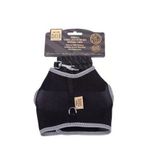 Havalı Dokuma Kedi Göğüs Ve Gezdirme Tasması Large Siyah 1,5X-30-40 Cm
