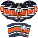 Havercamp 24 Kişilik Auburn Tigers Partisi! 24 Lg. Tabak ve 32 Öğle Yemeği Peçetesi içerir. Bir sonraki Futbol Bagaj Kapısı, Basketbol Partisi, Doğum Günü veya herhangi bir Auburn Üniversitesi