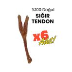 Havhav 6 Adet Köpek Ödülü %100 Doğal Sığır Tendon Köpek Çiğneme Çubuğu Köpek Ağız Sağlığı