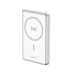 Havit 10000mAh Kablosuz Manyetik Kablosuz Powerbank Ultra İnce 20W, Iphone Uyumlu BEYAZ